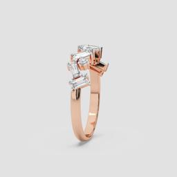 Radiant Baguette Cluster Band