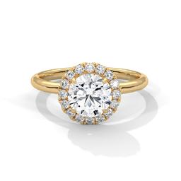 Radiant Circle Halo Ring