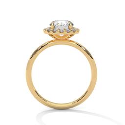 Radiant Circle Halo Ring