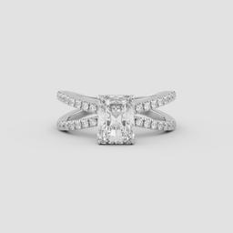 Radiant Crossover Halo Ring
