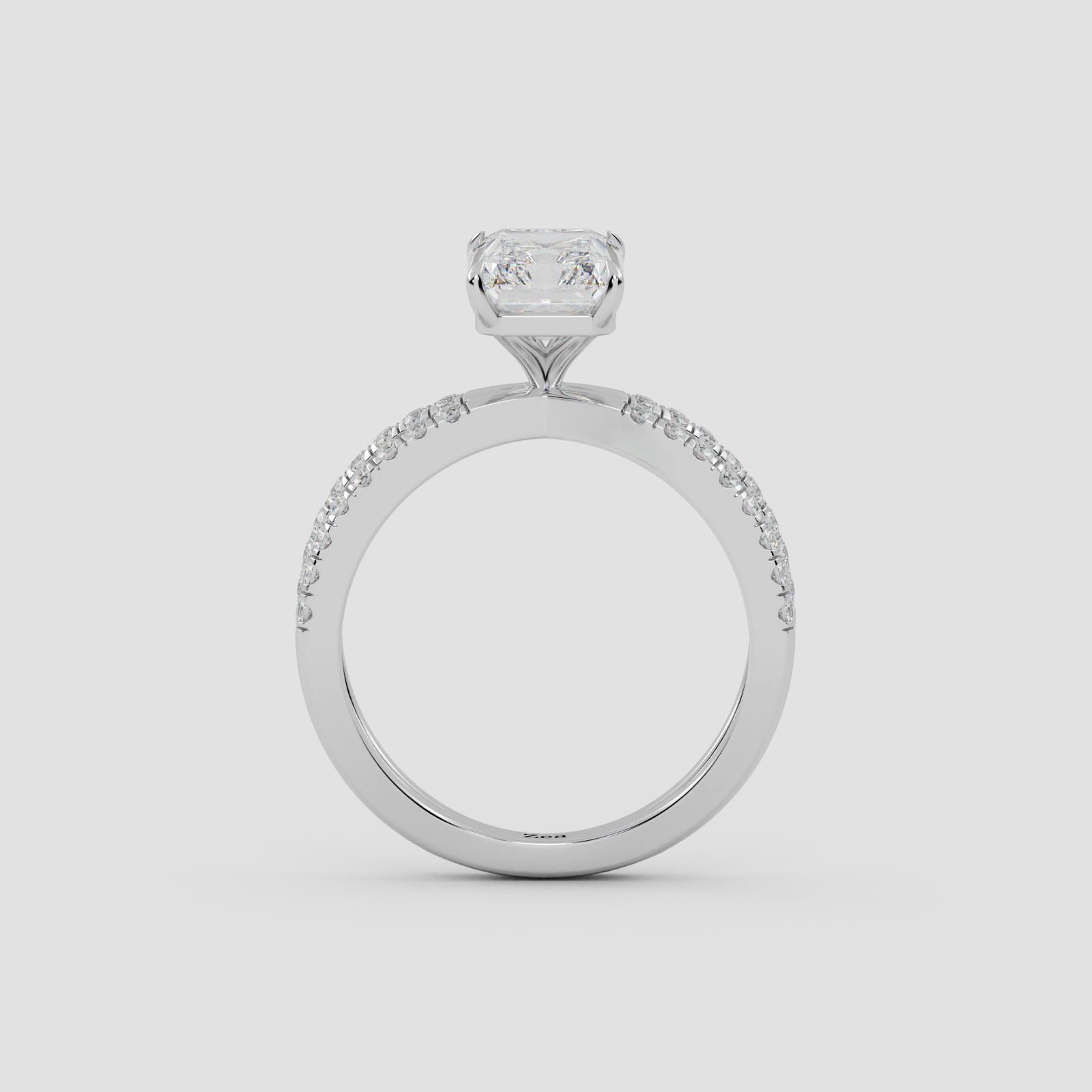 Radiant Crossover Halo Ring