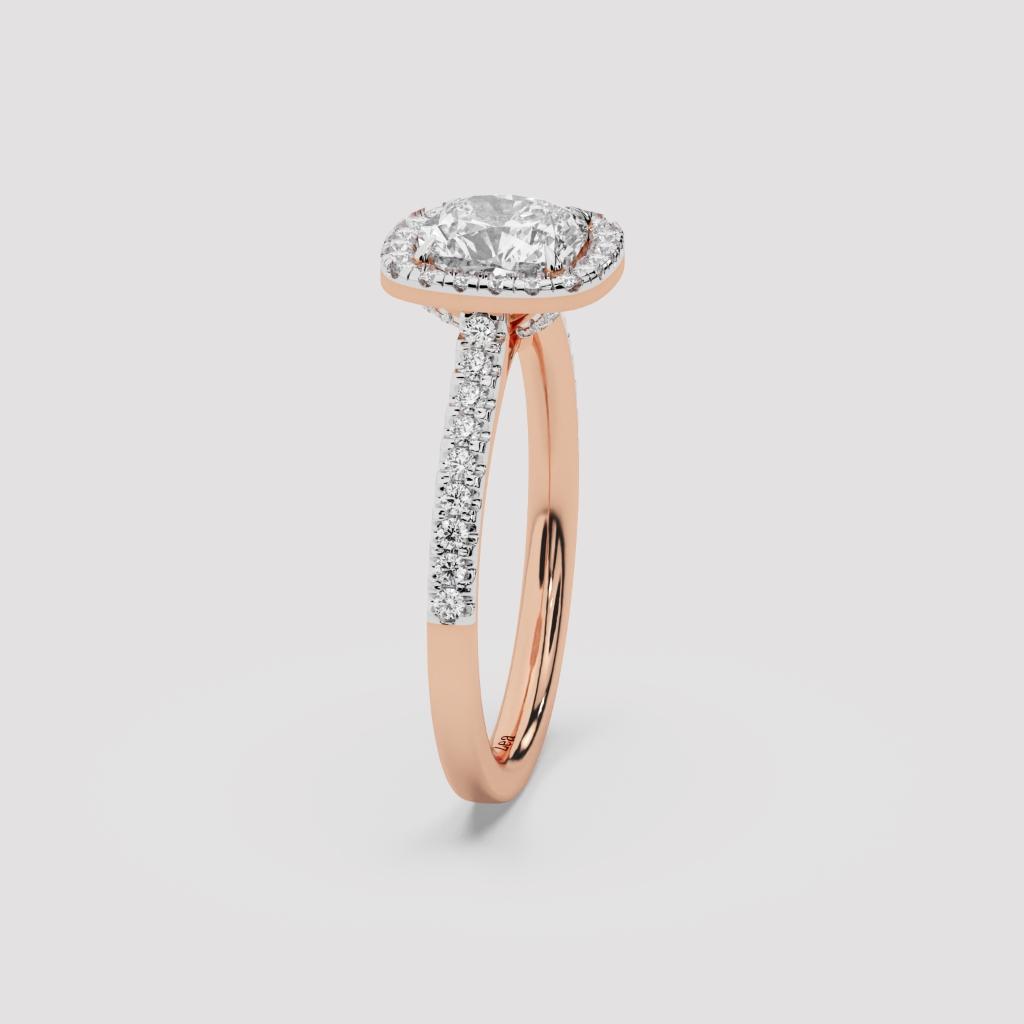 Radiant Cushion Ring