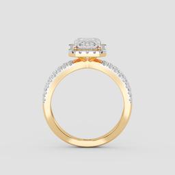 Radiant Emerald Halo Ring