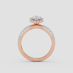 Radiant Marquise Halo Ring