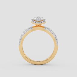 Radiant Marquise Halo Ring