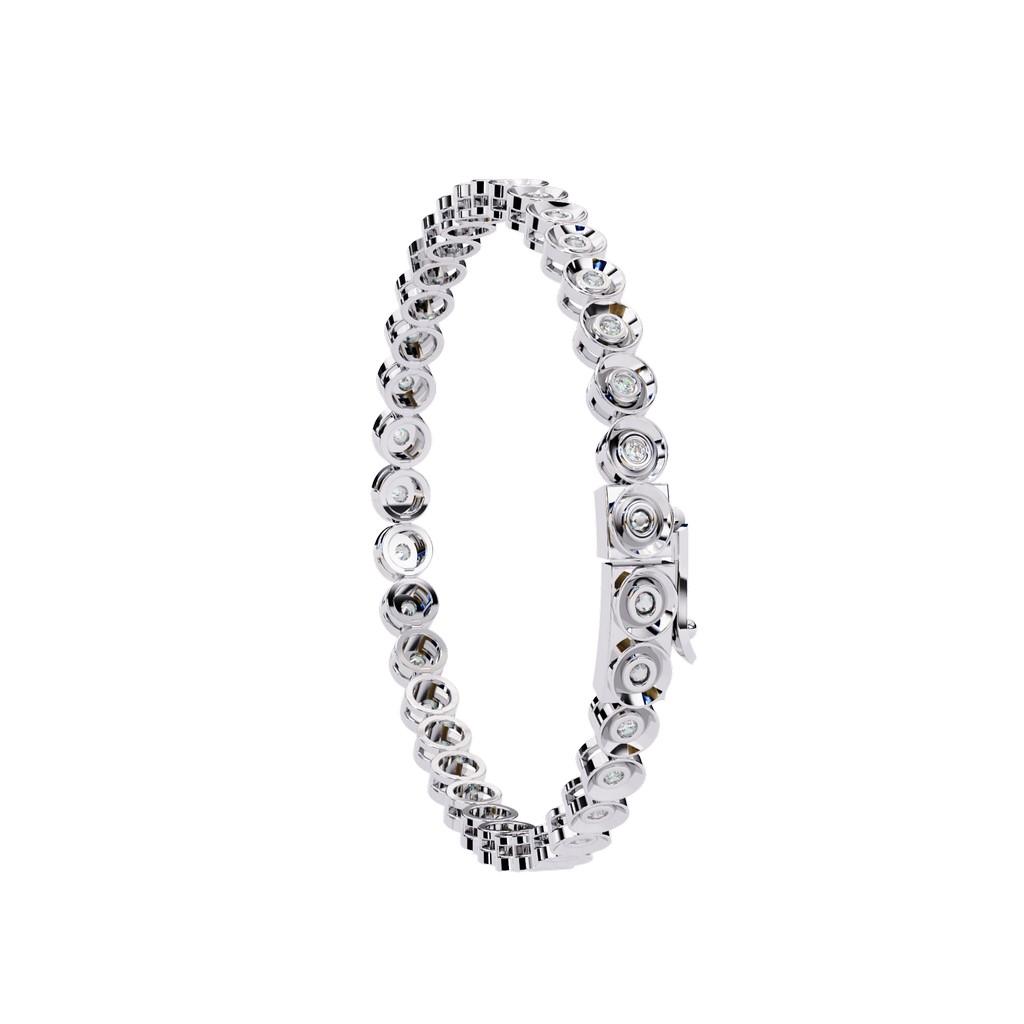 Radiant Round Eternity Bracelet