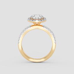 Radiant Round Halo Ring