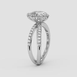 Regal Pear Solitaire Ring