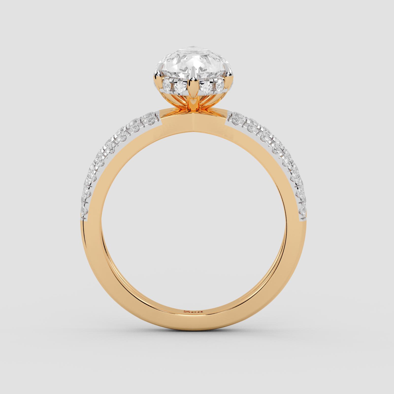 Regal Pear Solitaire Ring