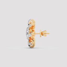 Ribbon Bloom Stud Earrings