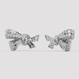 Ribbon Bow Stud Earrings