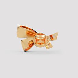 Ribbon Bow Stud Earrings