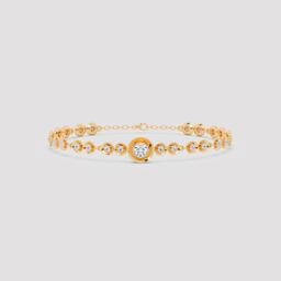 Round Bezel Diamond Bracelet
