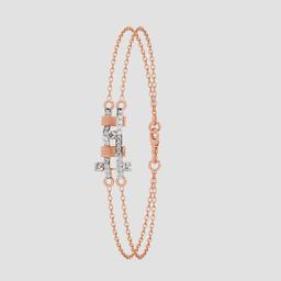 Round Diamond Abstract Bracelet