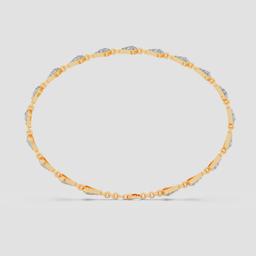 Round Diamond Geometric Bracelet