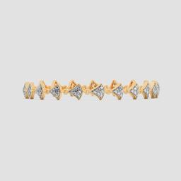 Round Diamond Geometric Bracelet