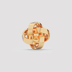 Round Diamond Interwoven Studs