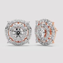 Royal Halo Stud Earrings