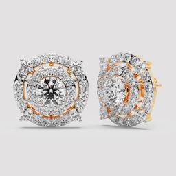 Royal Halo Stud Earrings