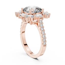 Sculpted Cushion Radiance Ring