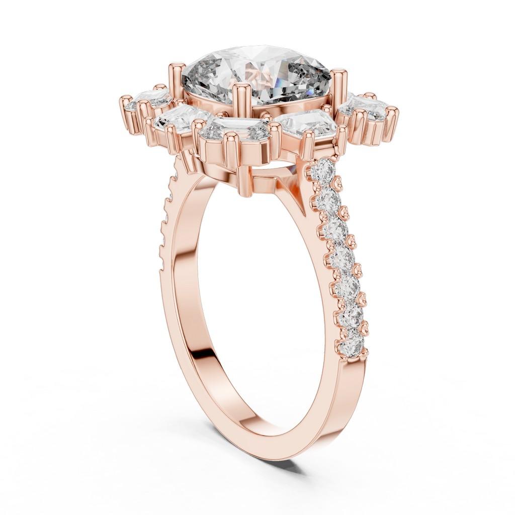 Sculpted Cushion Radiance Ring