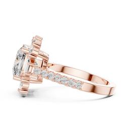 Sculpted Cushion Radiance Ring