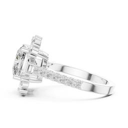 Sculpted Cushion Radiance Ring