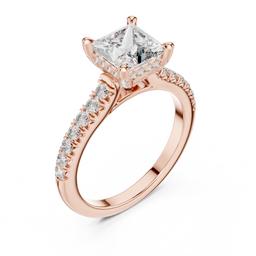 Sculpted Radiance Solitaire Ring