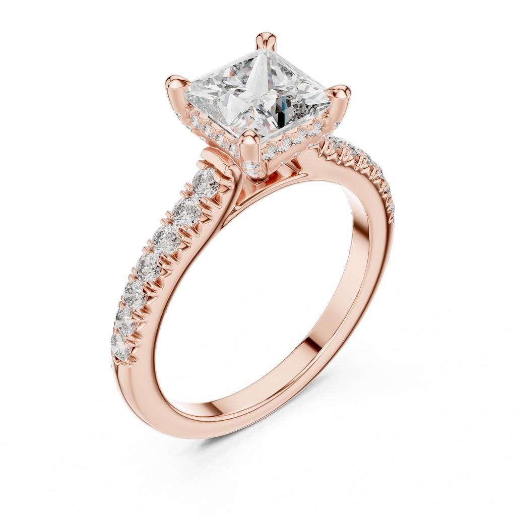 Sculpted Radiance Solitaire Ring