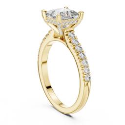 Sculpted Radiance Solitaire Ring