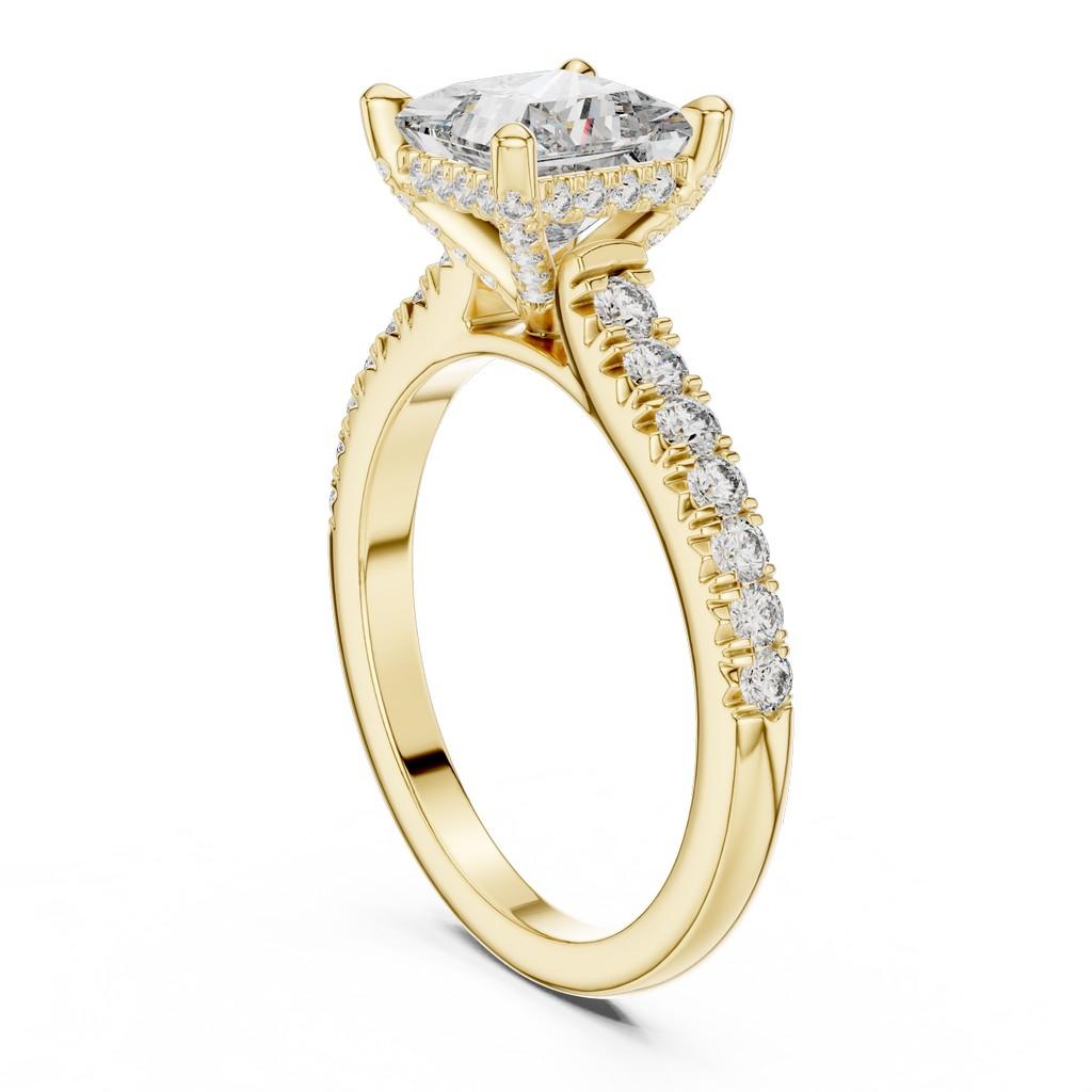 Sculpted Radiance Solitaire Ring