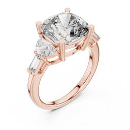 Sculpted Radiance Trilogy Ring