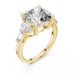 Sculpted Radiance Trilogy Ring