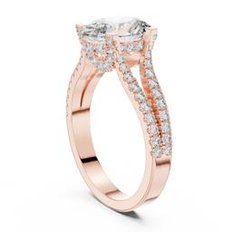 Sculpted Split Radiance Ring