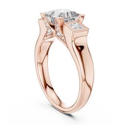 Sculpted Trio Radiance Ring