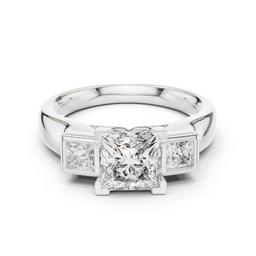 Sculpted Trio Radiance Ring