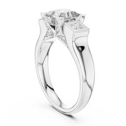 Sculpted Trio Radiance Ring