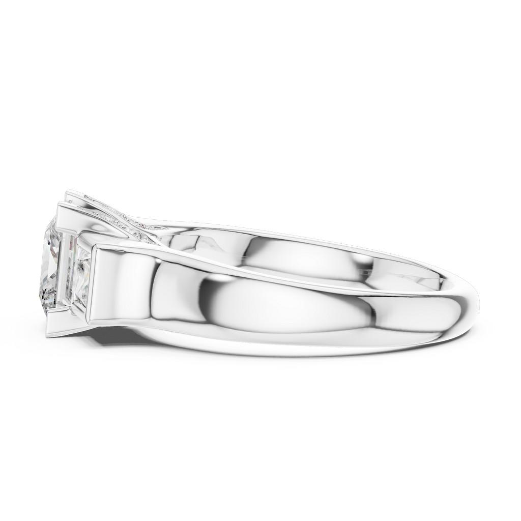 Sculpted Trio Radiance Ring