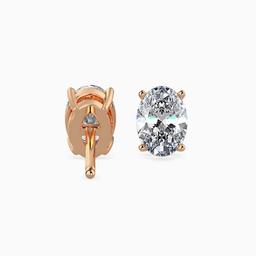 Sovereign Oval Prong Earring