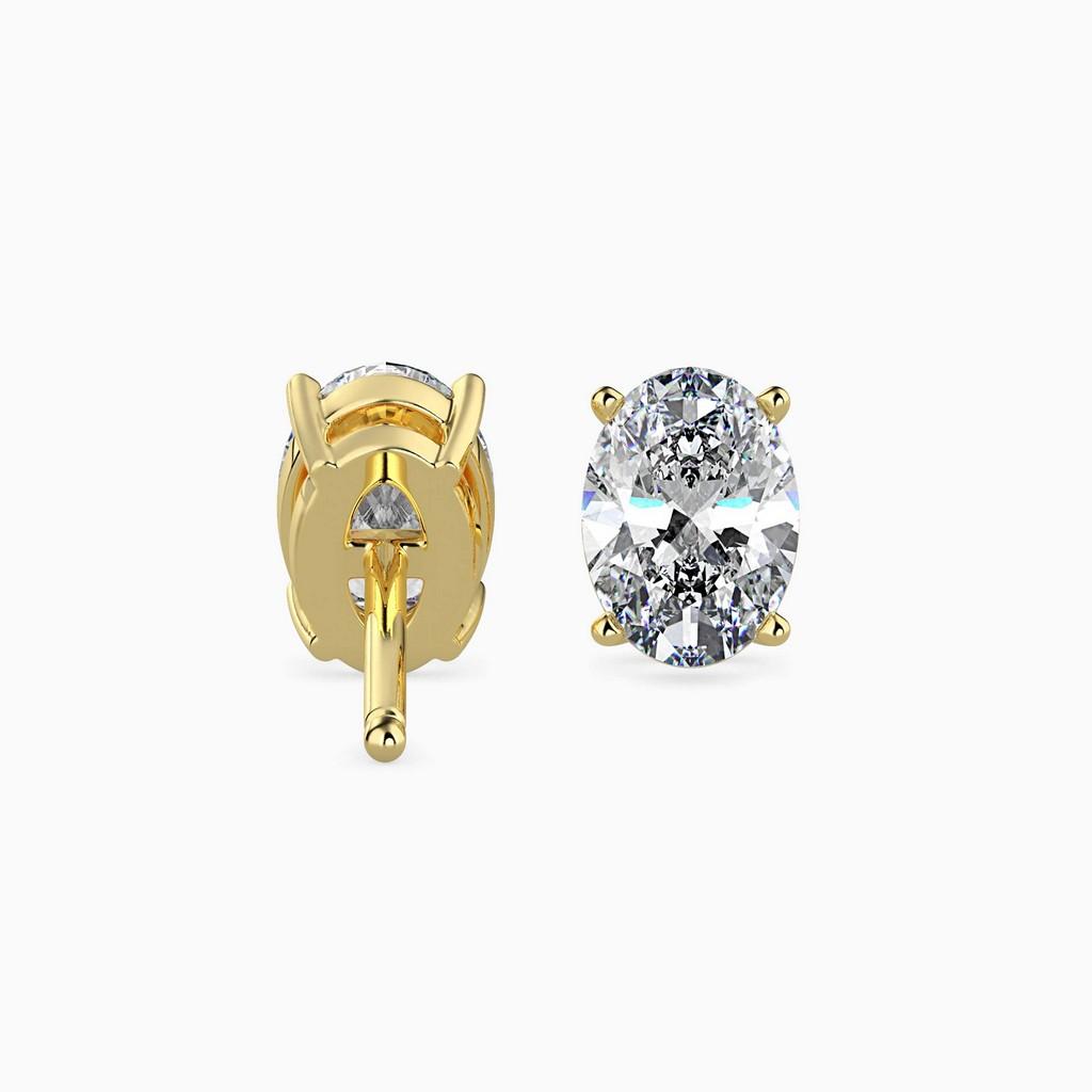 Sovereign Oval Prong Earring