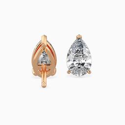 Sovereign Pear Prong Earring