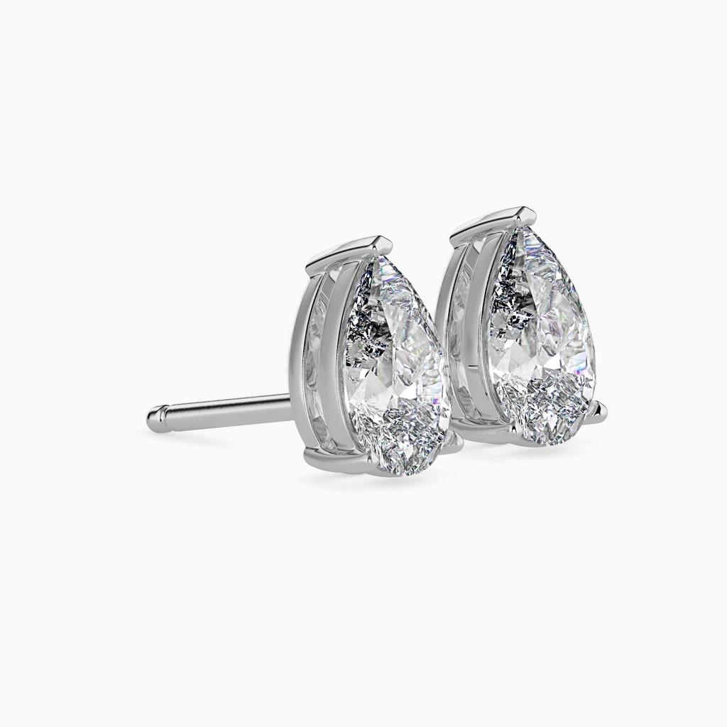 Sovereign Pear Prong Earring