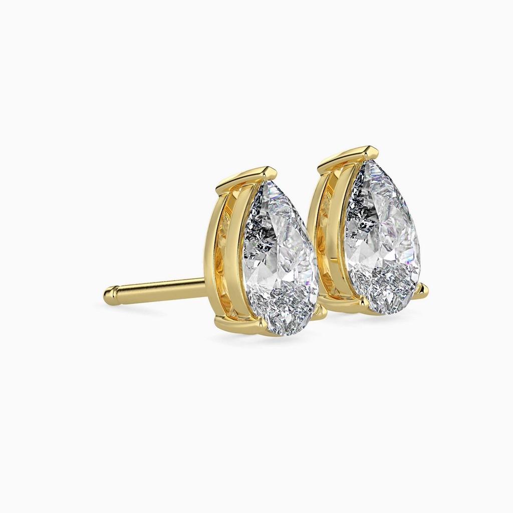 Sovereign Pear Prong Earring