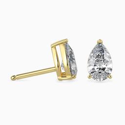 Sovereign Pear Prong Earring
