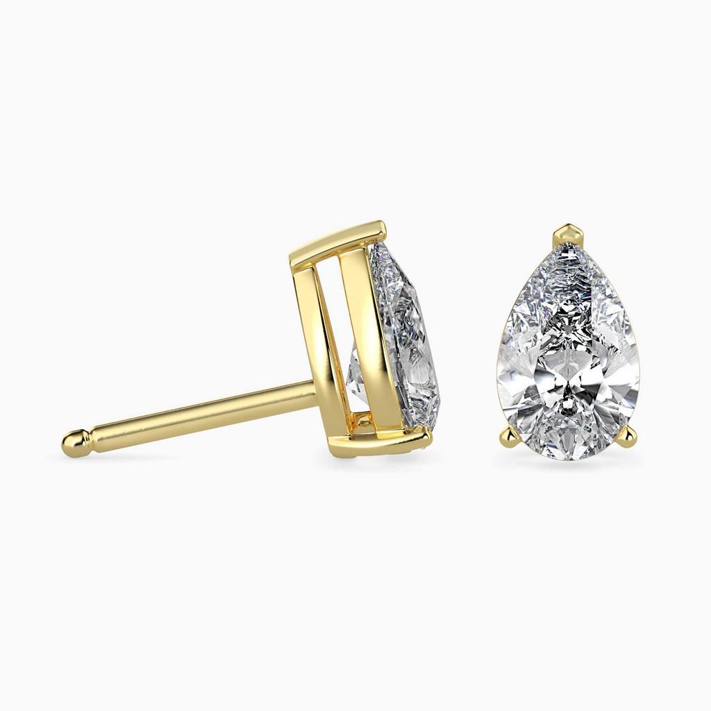 Sovereign Pear Prong Earring