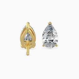 Sovereign Pear Prong Earring