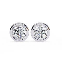 Sovereign Round Bezel Earring