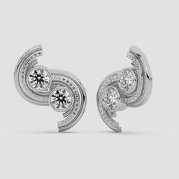 Spiral Swirl Stud Earrings