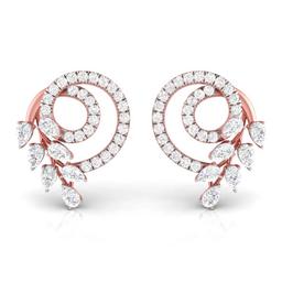 Spiraling Pear Earrings