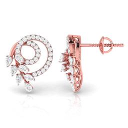Spiraling Pear Earrings